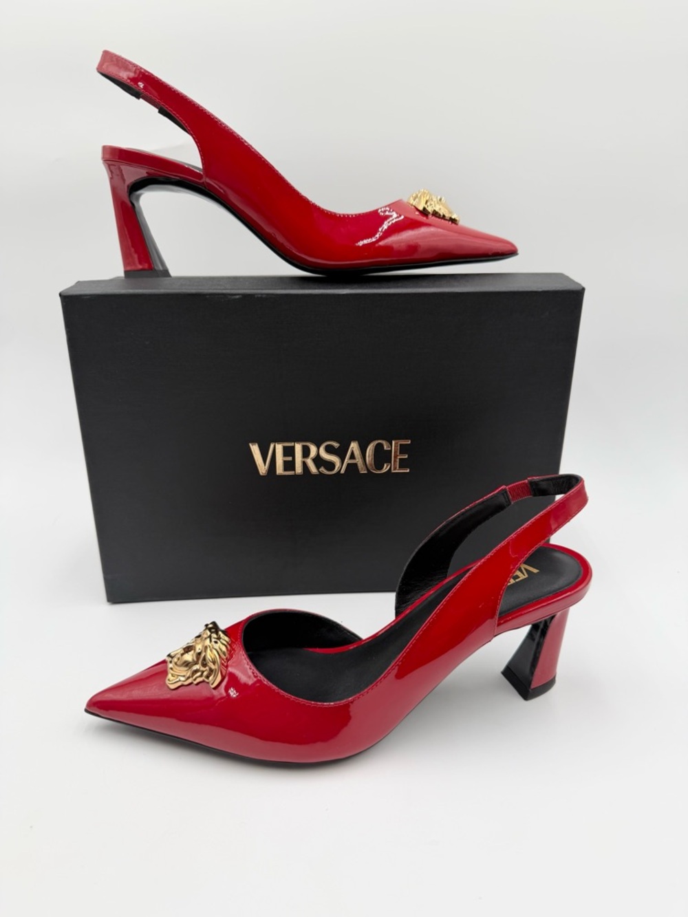 Versace La Medusa slingback pumps - 39 - Picture 3 of 9
